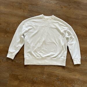 Vuori Sedona Weekender Crew Pullover | White | Size Small